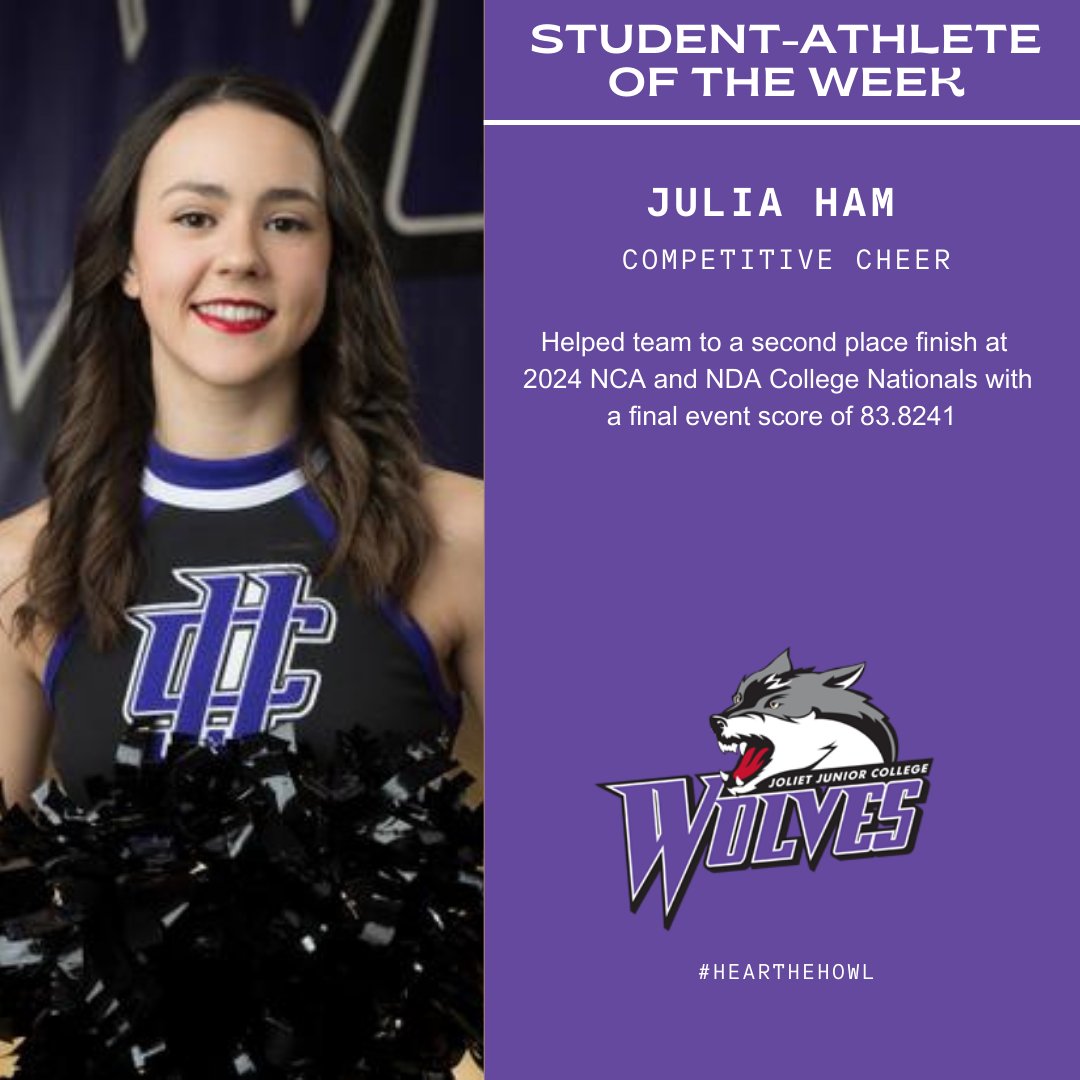 Jack Otis (BB) and Julia Ham (CHEER) are our Student-Athletes of the Week! #hearthehowl