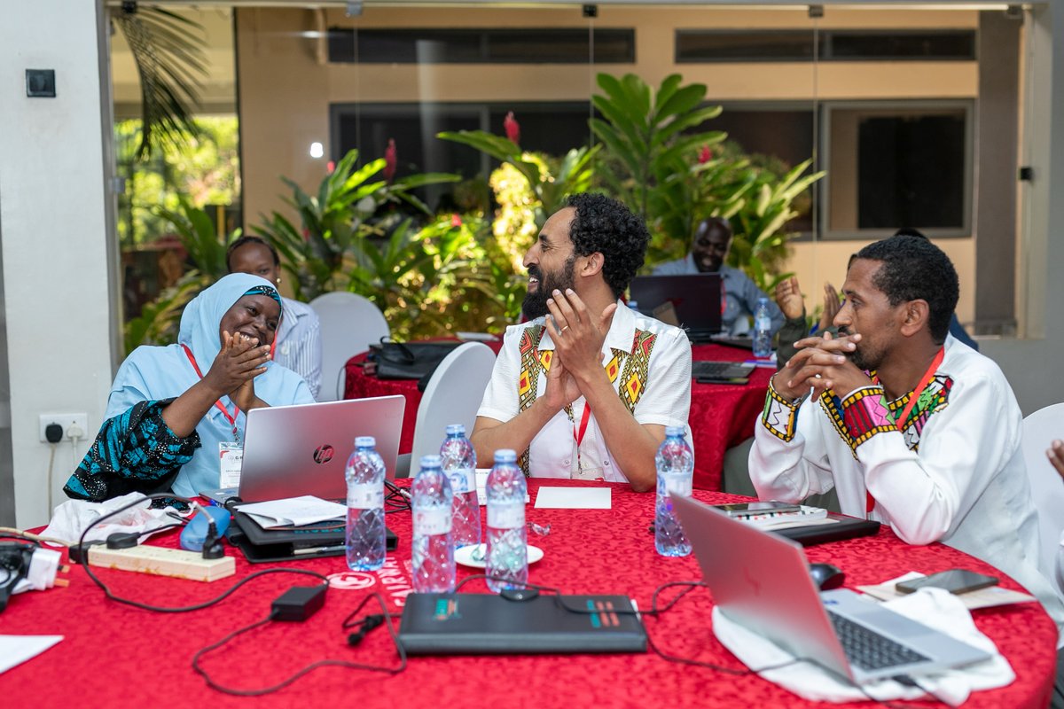 SunbirdAI's tweet photo. It's not all group discussions and presentations, 
@GRAINetwork workshop participants from across Africa enjoyed some lighthearted moments on Day 1 in Kampala. 🇺🇬 https://t.co/feQs8cAtNI