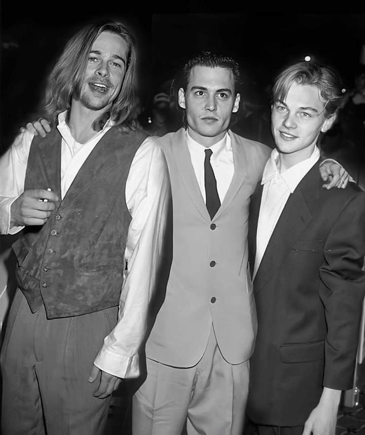 I love ❤️😍😁❤️✨ #BradPitt #JohnnyDepp #LeonardoDiCaprio