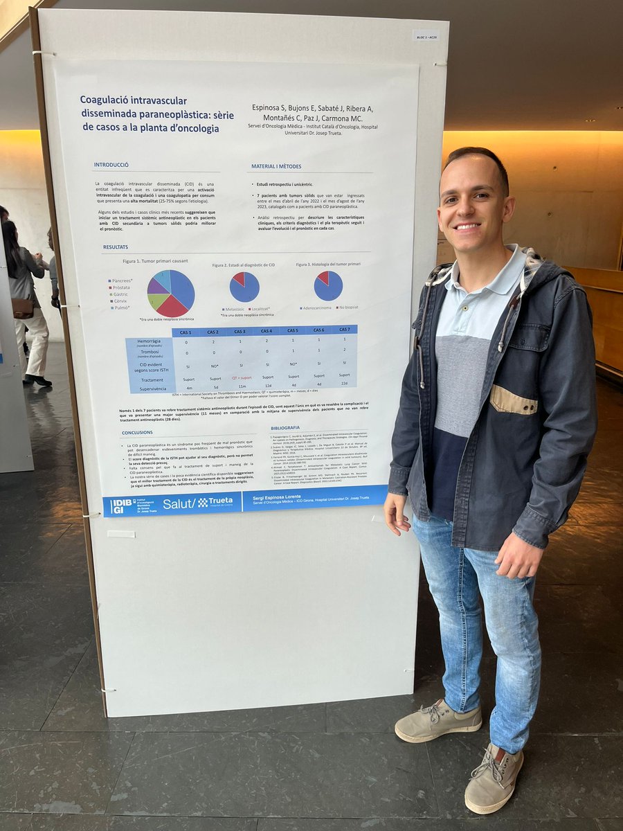 🩺🔬 La Dra. Bujons i el Dr. Espinosa del nostre servei presenten posters a la III Jornada Gironina de Recerca per Residents @mutualmedica al @palco_gi ! 🙌