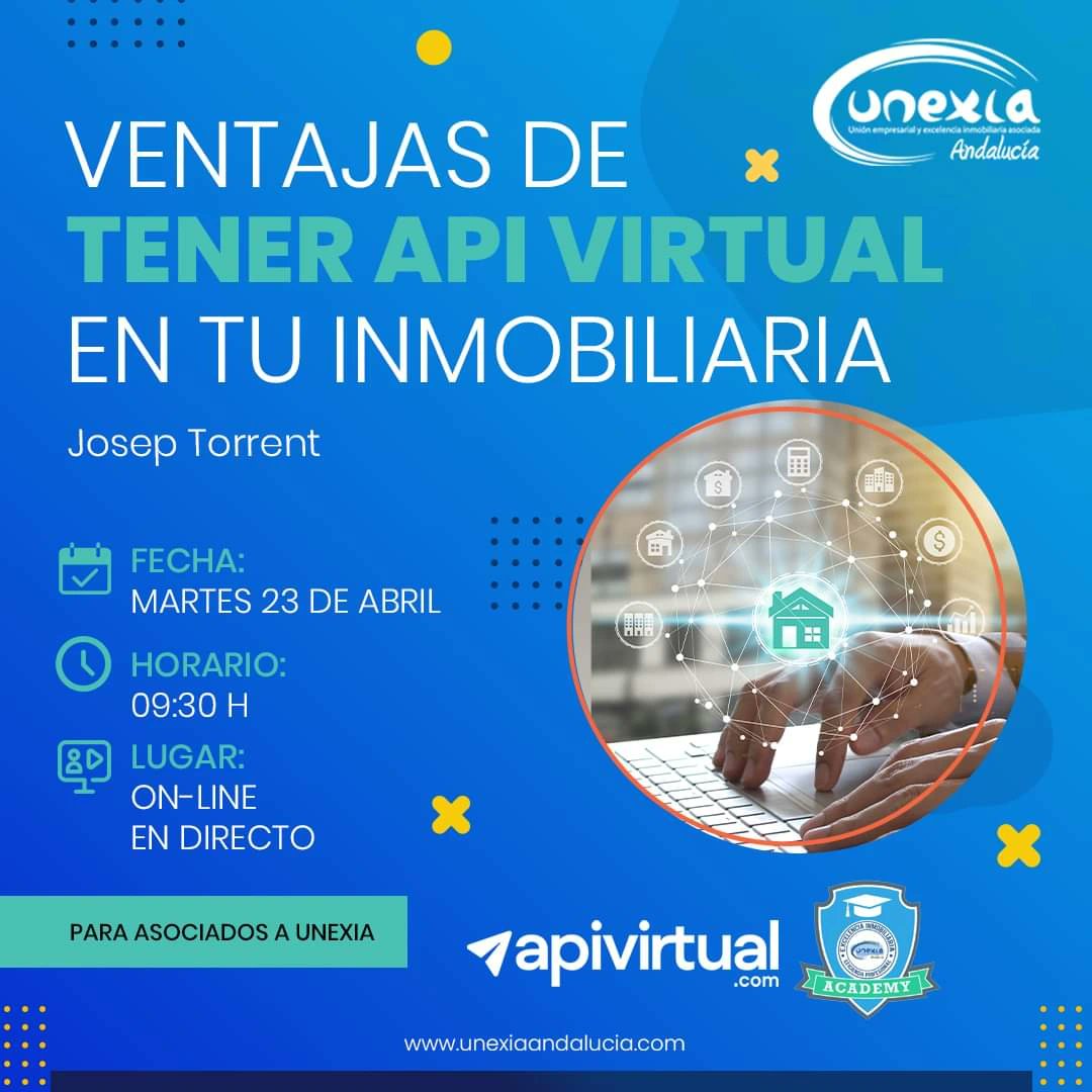 Desde UNEXIA ACADEMY te traemos este seminario online sobre la plataforma Apivirtual.com. Realizaremos un tour virtual en el que presentaremos los servicios principales que ofrece la herramienta, realizaremos ejemplos de los mismos y daremos consejos comerciales.