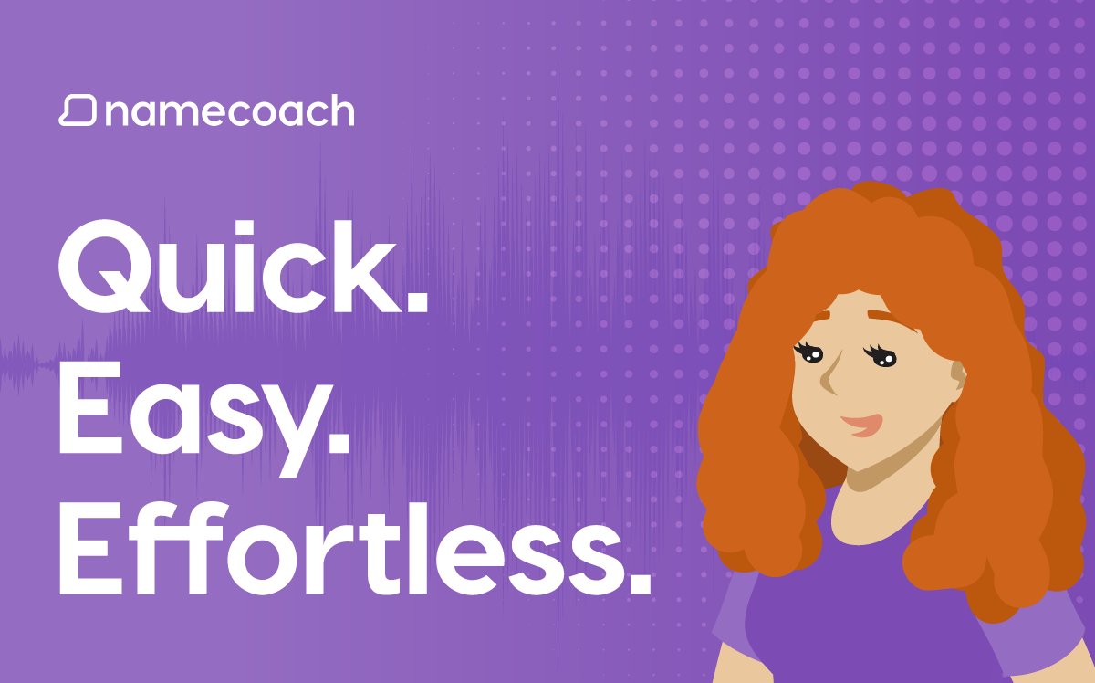 Namecoach's tweet image. Tired of clunky software that takes forever to set up? 🙄 Say hello to Namecoach! We’re revolutionizing communication by integrating pronunciations right into your favorite platforms. 💻

💪 With Namecoach, adoption, and launch have never been easier!

hubs.la/Q02mHqY60