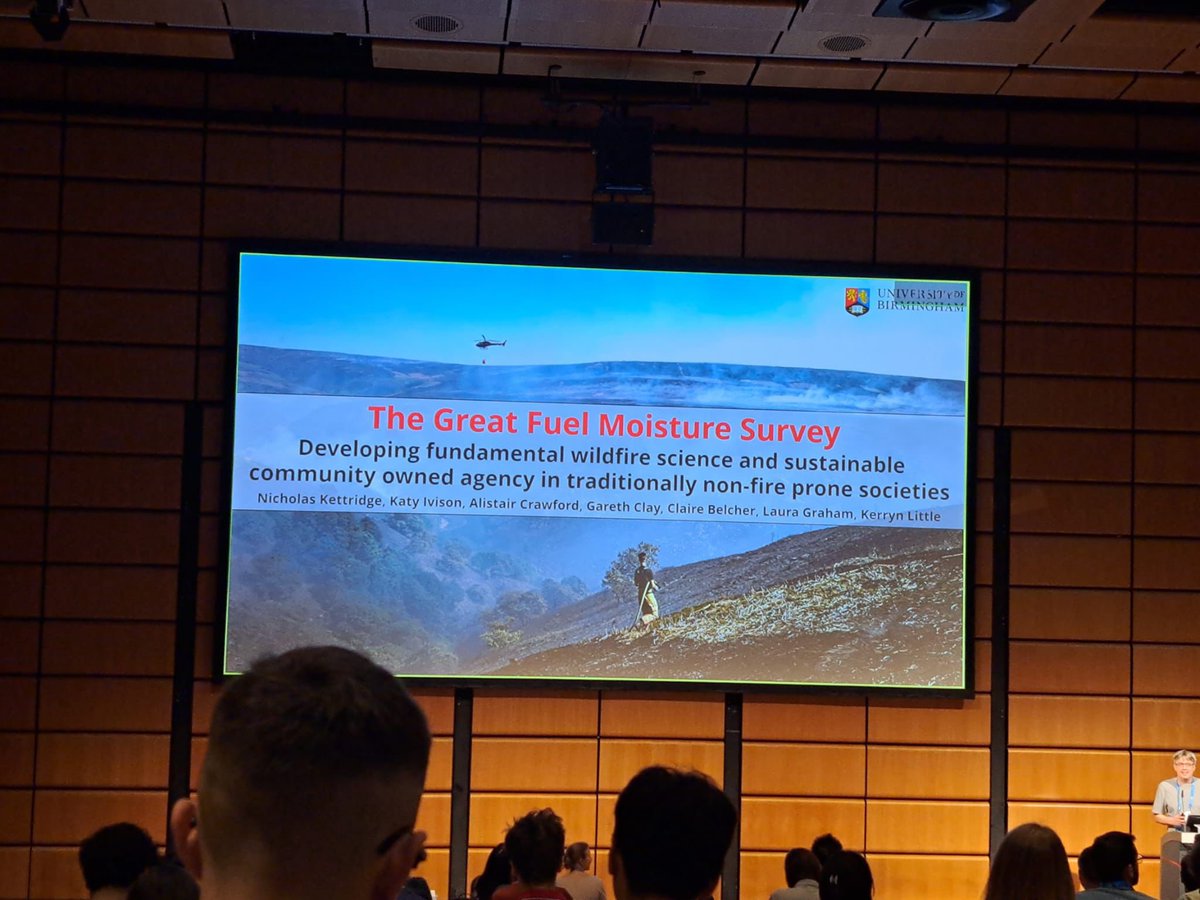 A real pleasure the discuss the amazing work of the nearly 150 volunteers who took part in #TheGreatFuelMoistureSurvey at #EGU24