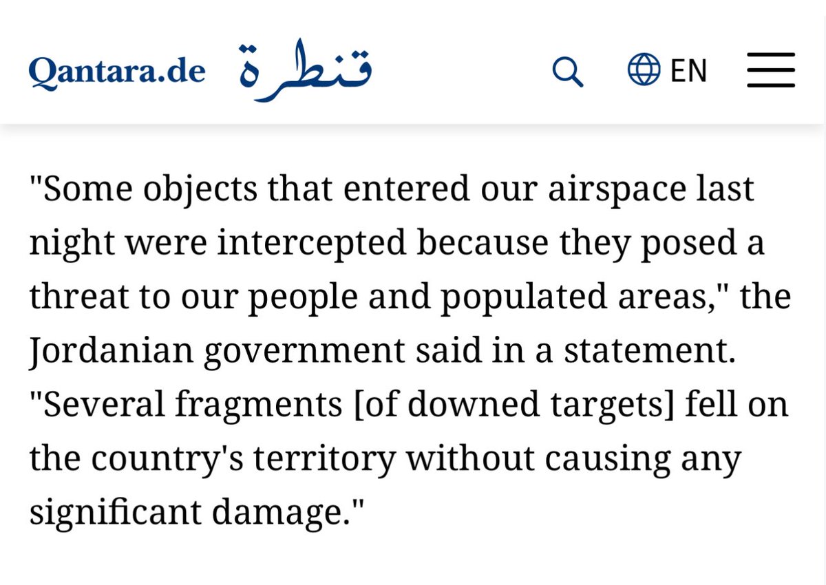 Would Jordan apply the same principle, as outlined in this Qantara article by @CathrinSchaer, or not? It would doubtless hope that Israel displays some gratitude by not putting it in this bind in the first place, ofc. qantara.de/en/article/ira…