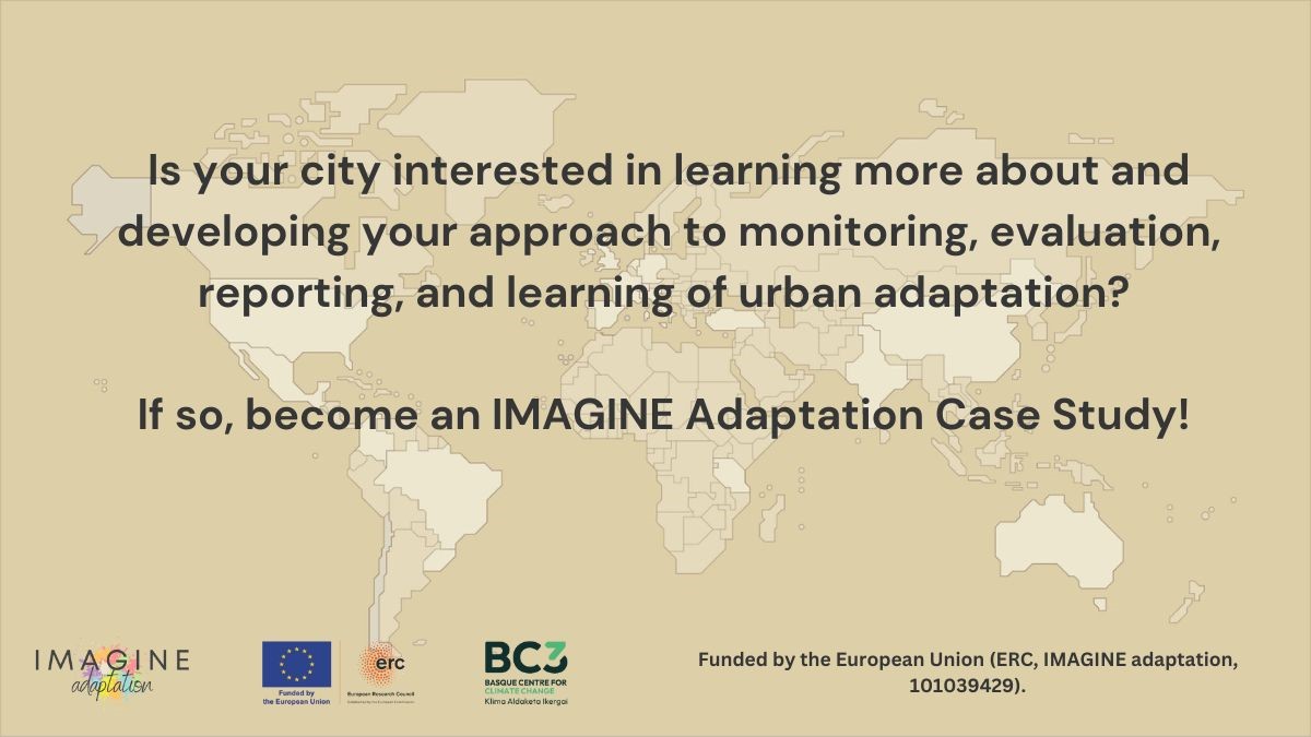 Interested in becoming an IMAGINE Adaptation Case Study? Find out more below or join our upcoming webinar on April 30 🏙️🌍 📅 info.bc3research.org/comunicacionin… 🌱imagineadapt.bc3research.org/get-involved/ @MartaOlazabal @sean_p_goodwin @william_l29 @IMAGINEAdapt @BC3Research @draldavidal