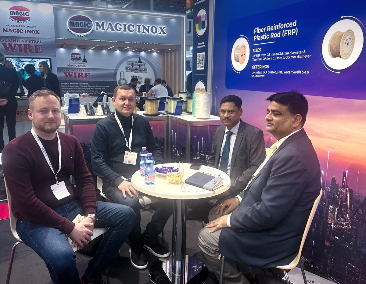 htl_limited's tweet photo. Here are some snippets from Day 2 at #WireDusseldorf! Have a look!
Join us to witness HTL’s & HFCL's cutting-edge products as supplied to cable manufacturers worldwide.
See you at Booth G42-1 in Hall 15. Don’t miss it!
#HTLatWireDusseldorf #CableReinforcements #Polymers https://t.co/b9PvBVSla5