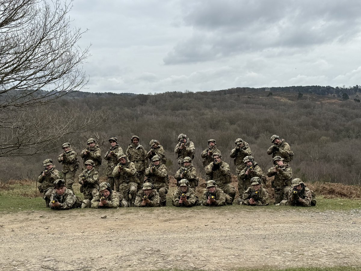 KSRCCF's tweet photo. During the Easter stand down the cadets braved the English weather to take part in our Battle Camp in the Ashdown Forest, a great week was had by with loads of learning @KingsSchoolRoch @SouthEastRFCA @Rodgray27 https://t.co/CcQD3KVMnN