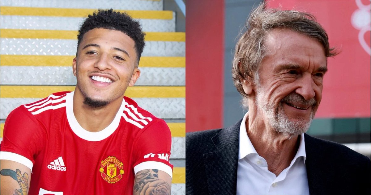 Sir Jim Ratcliffe's Jadon Sancho stance has been revealed, with the #mufc owner 'angry' at player behaviour. 👇 🚨 utddistrict.co.uk/jadon-sancho-s…