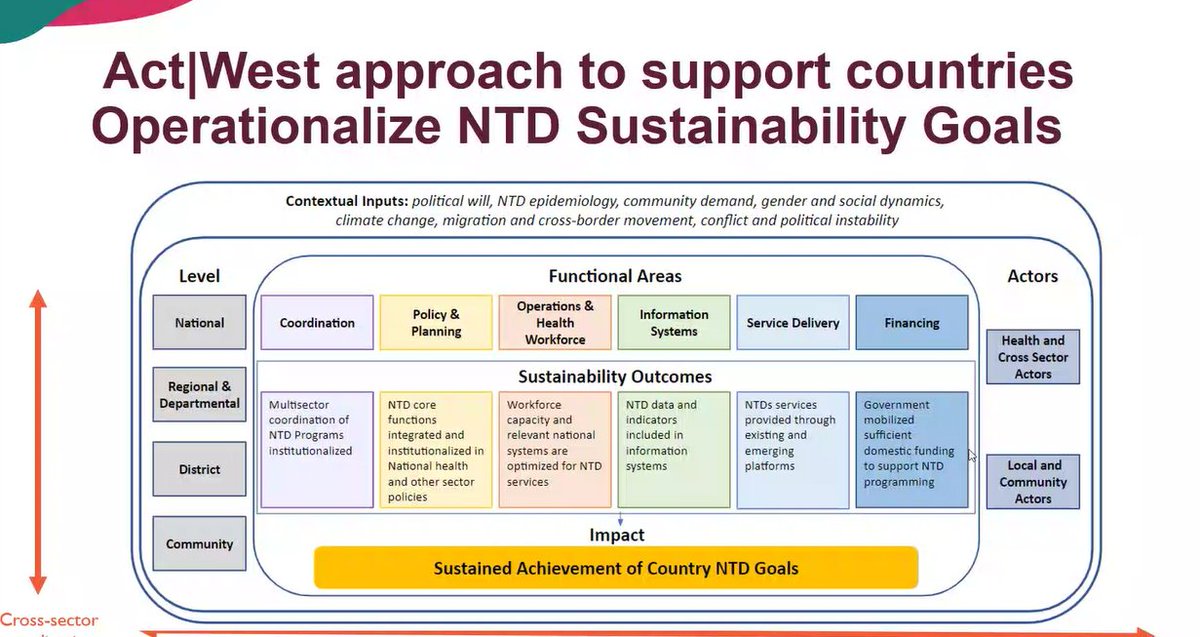 We heard from Dr Togoue from @WorldVisionUSA who gave examples from the recent multi-sectoral work in Mali @NTD_NGOs webinar