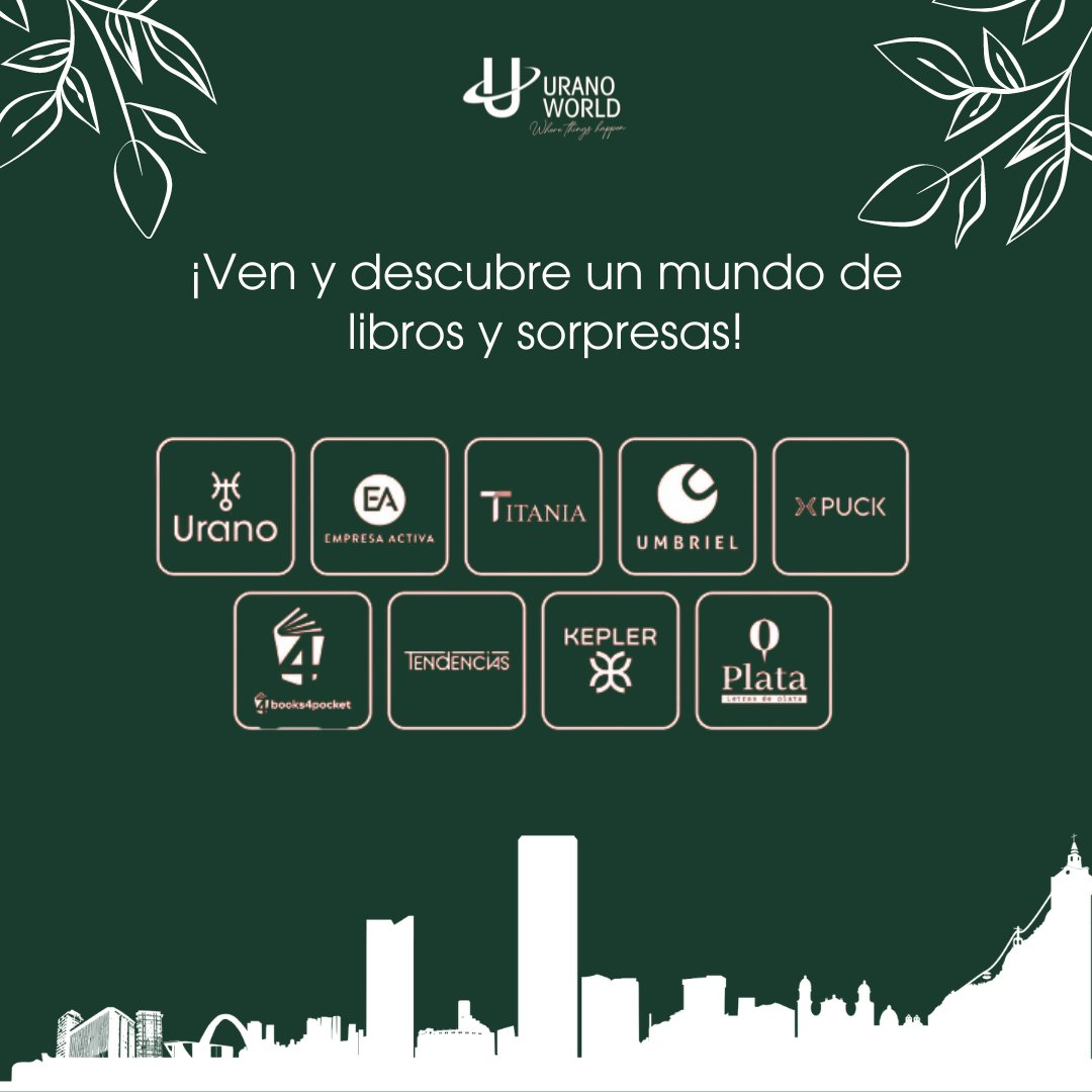 UranoColombia's tweet photo. La cita más esperada del año... ¡Por fin llegó!...
Nos vemos del 17 de abril al 2 de mayo en le Feria Internacional del Libro en Bogotá
📷Lugar: Corferias
📷 Fecha: 17 de abril al 2 de mayo
¡Nos vemos allá!
#FILBo2024 #Lanzamientolibros #Autoralocal #EdicionesUrano https://t.co/Cs4A9hxYT8