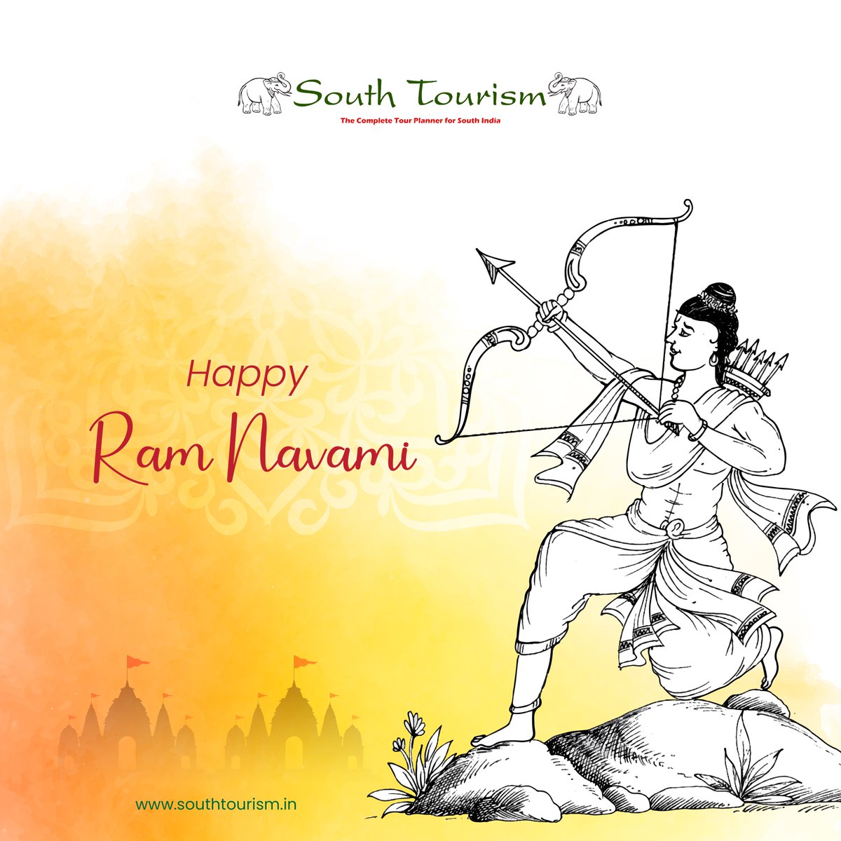 🌟 Happy Ram Navami 2024! 🌟 May this divine festival bring you blessings of joy, peace, and prosperity. Let your heart be filled with love and your home with harmony on this auspicious day. cholantours.com #RamNavami #Ramanavami #India #SouthTourism #travel