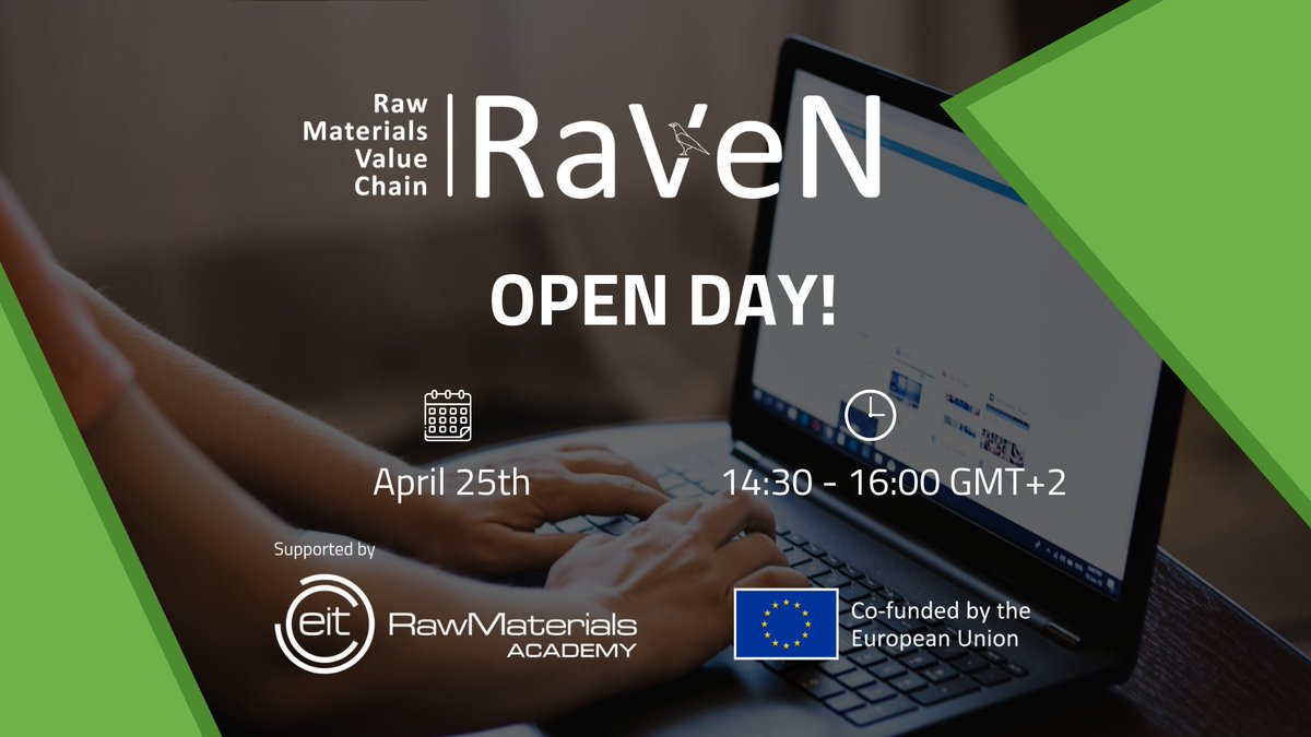 ravenprojectEU's tweet photo. ℹ️ RaVeN Open Day online!
Join us for an engaging online Open Day event where you can interact with RaVeN representatives, learn more about the programme, and ask all your questions!
When?
🗓️April 25th
⏰14:30 - 16:00 GMT+2
Registration at:
➡️ https://t.co/FemF8OvJwP https://t.co/gRFXFGd2rq