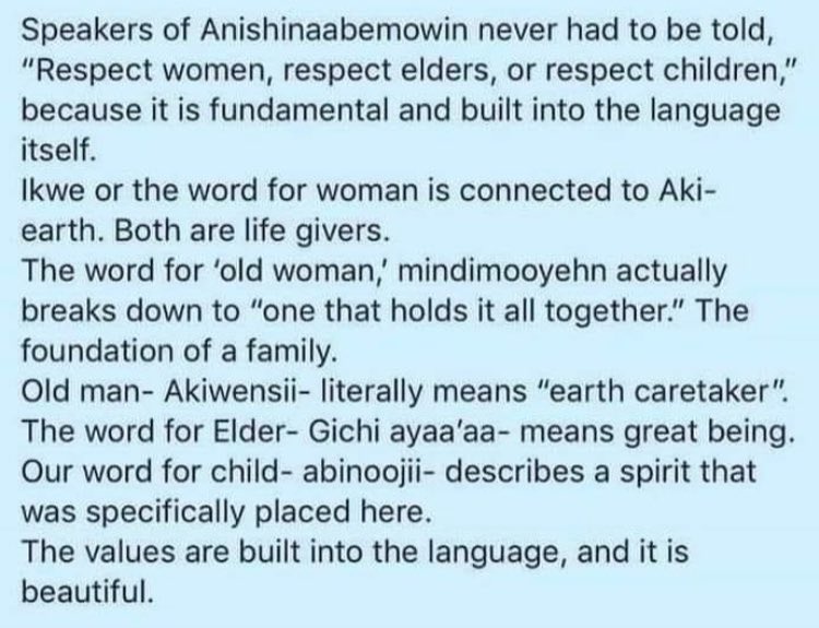 Learn Anishinaabemowin / ᐊᓂᔑᓈᐯᒧᐎᓐ (Ojibwe) with me. 
 #OjibwePhraseOfTheDay

👇🏻👇🏻👇🏻💕💕💕✨✨✨