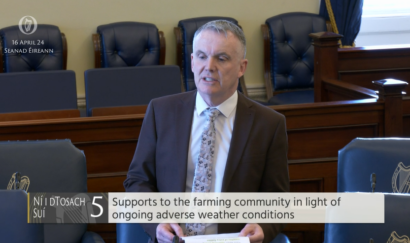 #Seanad Commencement Matter 5: Senator Robbie Gallagher @SenRobGallagher – To the Minister for Agriculture, Food and the Marine: To discuss Supports to the farming community in light of ongoing adverse weather conditions. bit.ly/2WW5Fwa #SeeForYourself