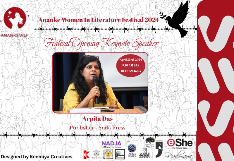 Thrilled to share we are partnering with @anankemag for this year's Women In Literature Festival, which has the theme 'Language & Erasure'. The programme will explore colonial influences on language and its implications on societal exclusion 📅April 23 Stay tuned for updates!