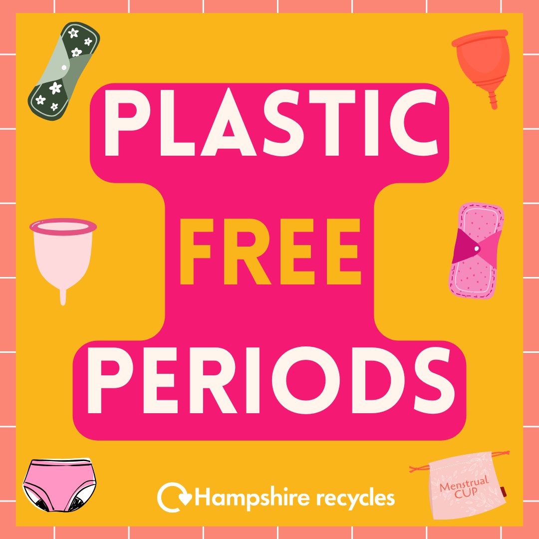 Have you tried re-usable period products? If you're looking to reduce your single-use plastic consumption, switching to reusable period products is an easy way to help the environment and can even save you money! Find out more: citytosea.org.uk/campaign/plast… #HampshireRecycles