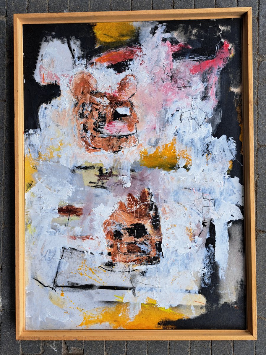 el hombre invisible, mixed media on canvasboard, 50 x 70 cm, 2024 #artbrut #outsiderart #contemporaryart #contemporaryartist #marcelherms #modernart #drawing #expressionism #neoexpressionism #pencils #painting #crayons #mixedmedia #ink