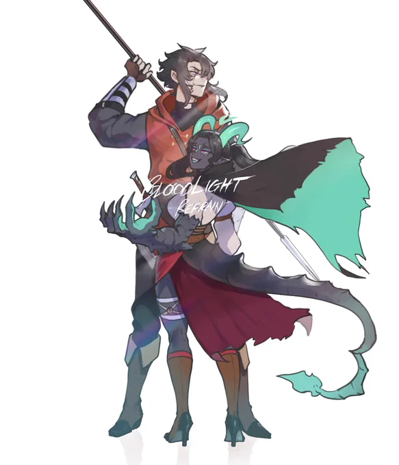 [oc] Freelance devil slaying duo with a penchant for accidental property damage and a tendency to hunt at night 