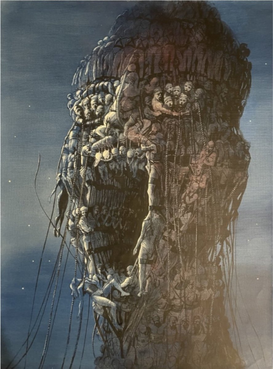 Clive Barker's 'In The Hills, The Cities' as realised by John Bolton. #horror #art