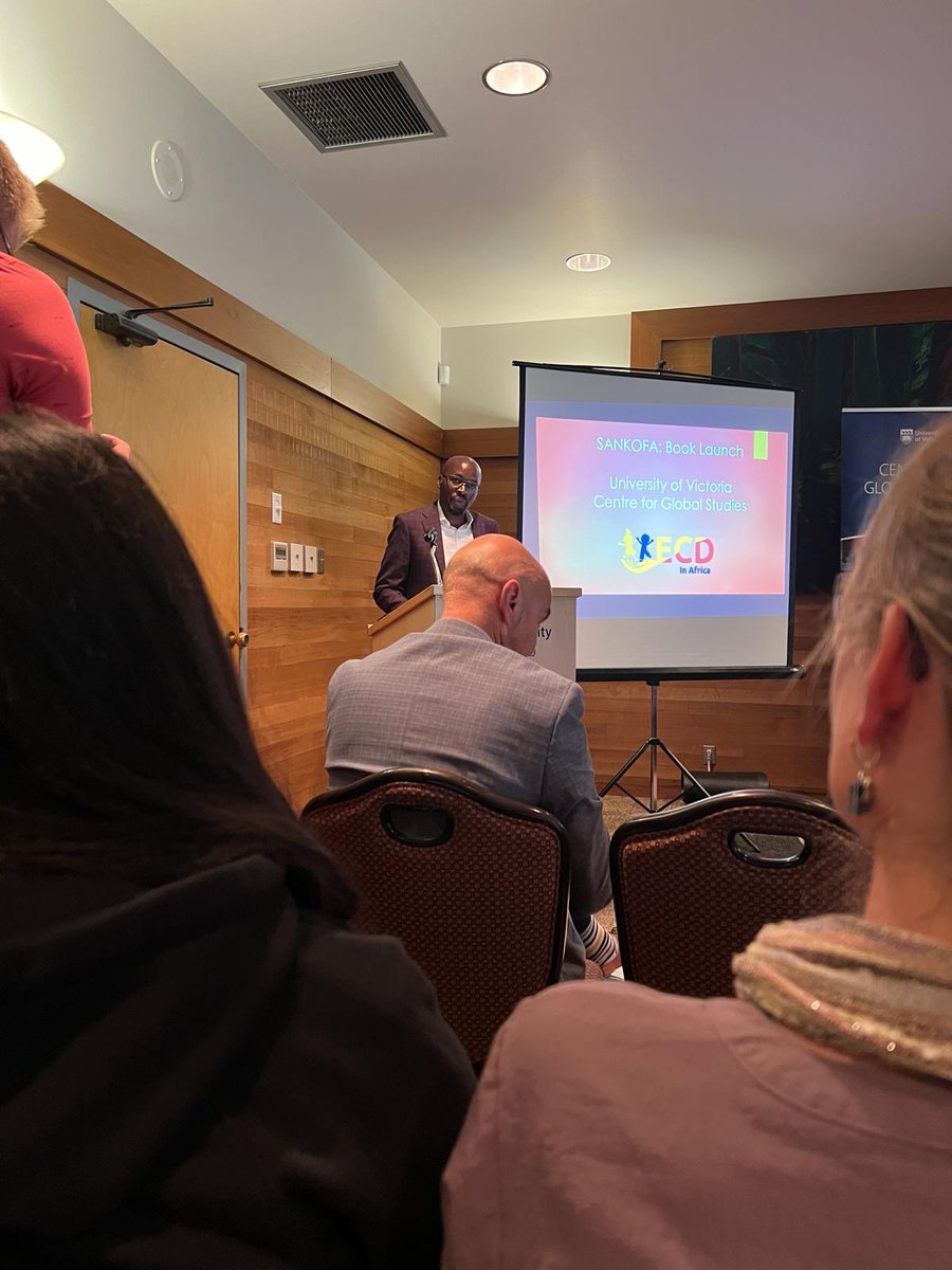PatrickMakokoro's tweet image. Successful Canadian SANKOFA Book launch @uvic! Great remarks from @PresidentUVic,  @UNESCO Global ECCE Specialist Rokhaya Diawara and @ECDAction  Executive Director @lule_elizabeth Thanks to colleagues from @CFGS_UVic @uvic_cyc 
#Sankofa
#Rememberingthepast
#Planningforthefuture