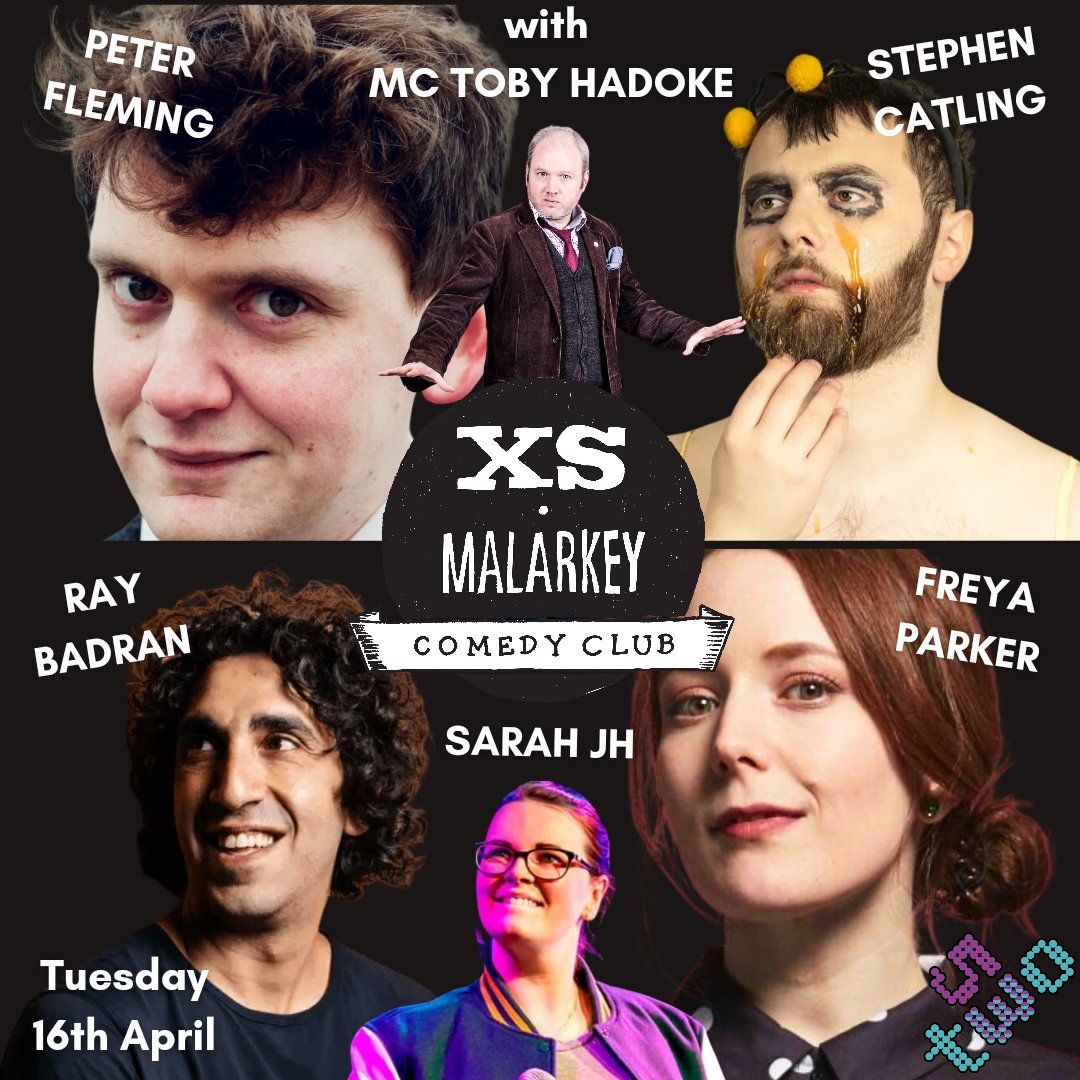 AHOY! Set sail on the good ship Malarkey for tonight's lovely lineup at @53two (whether we see Peter's Salty Sailors routine depends on ongoing legal battles with Matey corp) @PeterFlemingTV @Mooseface42 Ray Badran @iamfreyaparker Sarah JH & @TobyHadoke wegottickets.com/xsmalarkey