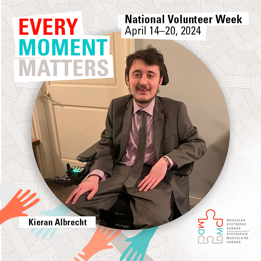 Youth volunteers, like Kieran, give their time to make positive change in the neuromuscular community. He shared his story and lived experience to make our social media posts more relatable and brought a fresh perspective that improved our website and newsletter content. #NVW2024