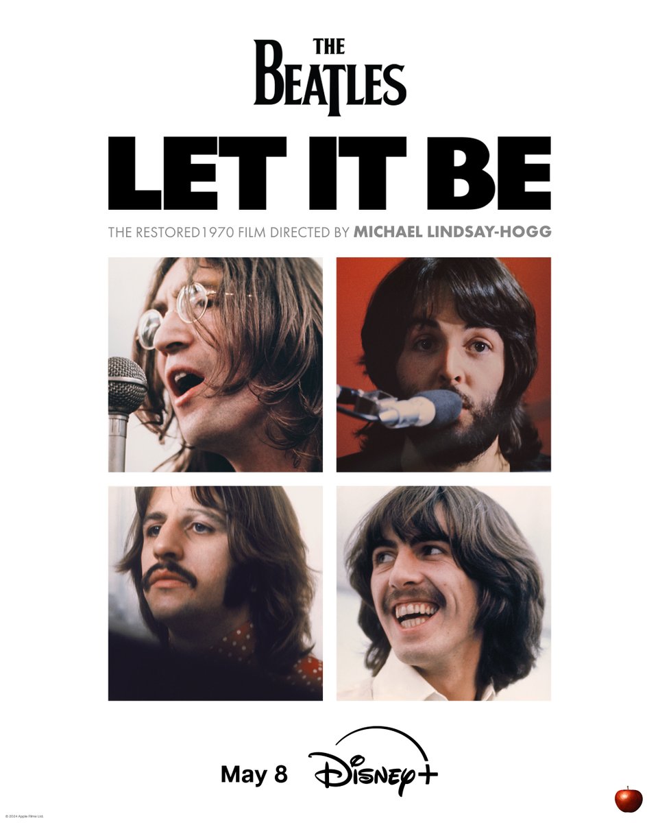 See The Beatles in the 1970 film, Let it Be, fully restored for the first time, streaming May 8 only on #DisneyPlus.