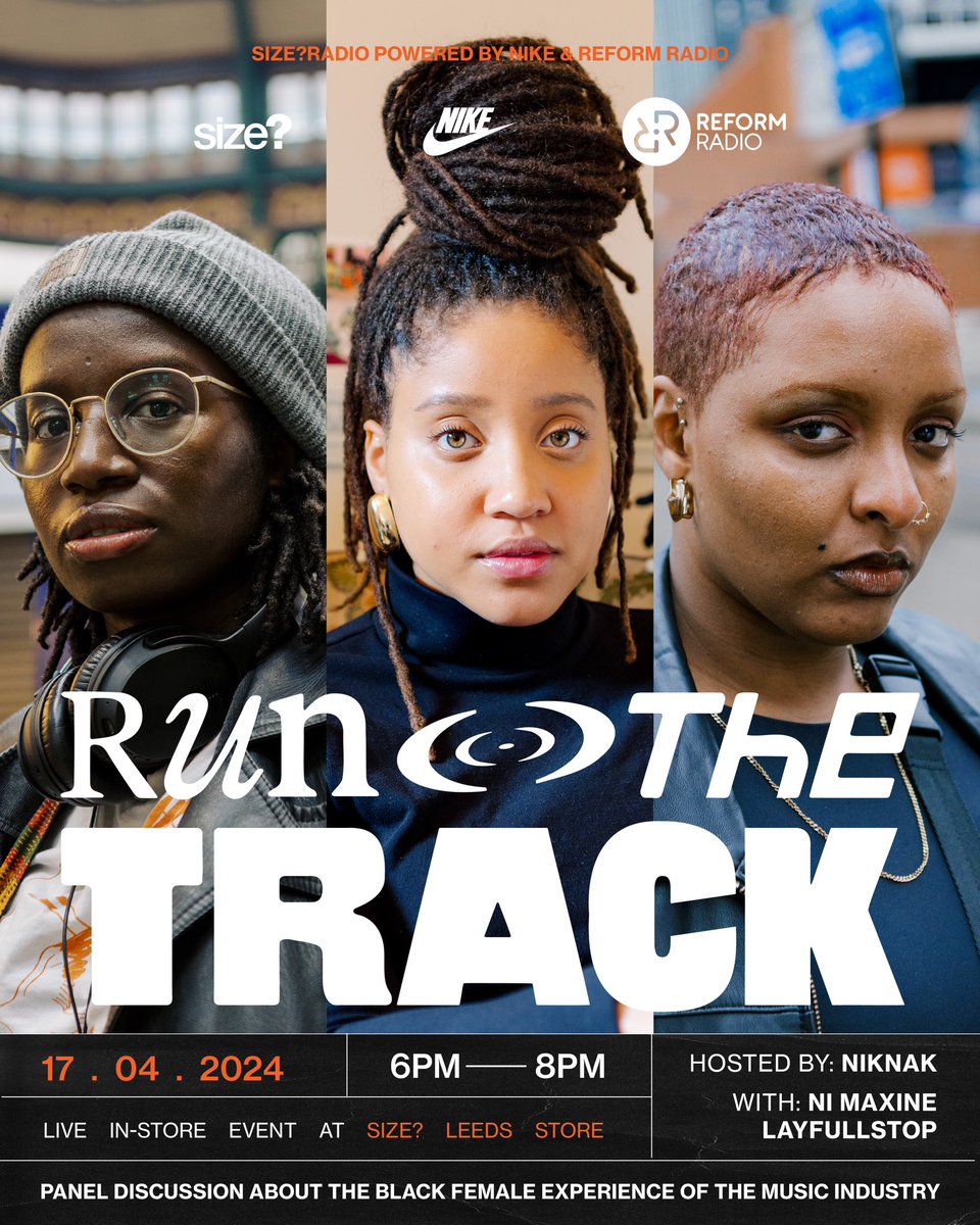 ni_maxine's tweet photo. 🗓️ Leeds, tomorrow, on Wednesday 17th April 2024, I am joining a panel at @SizeLeeds to talk about my experience as a Black woman in the music industry, before I jump on the decks, yes! Intimate setting, less than 25 free tickets available. Get yours here: https://t.co/ltKD9hK7DK https://t.co/oXeDp9tCp0
