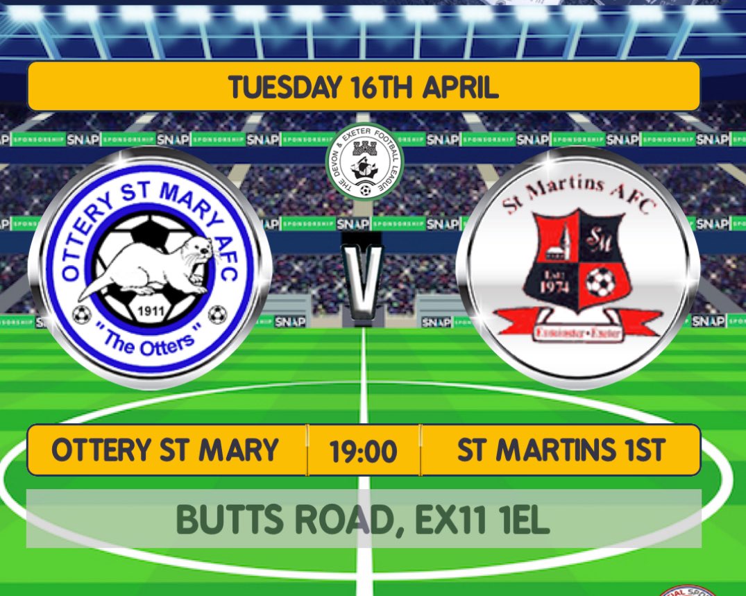 GAME DAY⚽️

This evening we travel to Ottery where 3 massive points are up for grabs🤝

A big performance is needed as we keep pushing for promotion👊🏽

UP THE SAINTS🔴⚫️