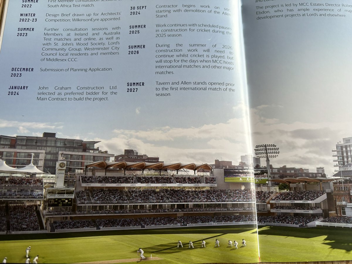 Artists impression of how the proposed new Allen and Tavern stands at @HomeOfCricket might look. I particularly like the field setting 😊#lords