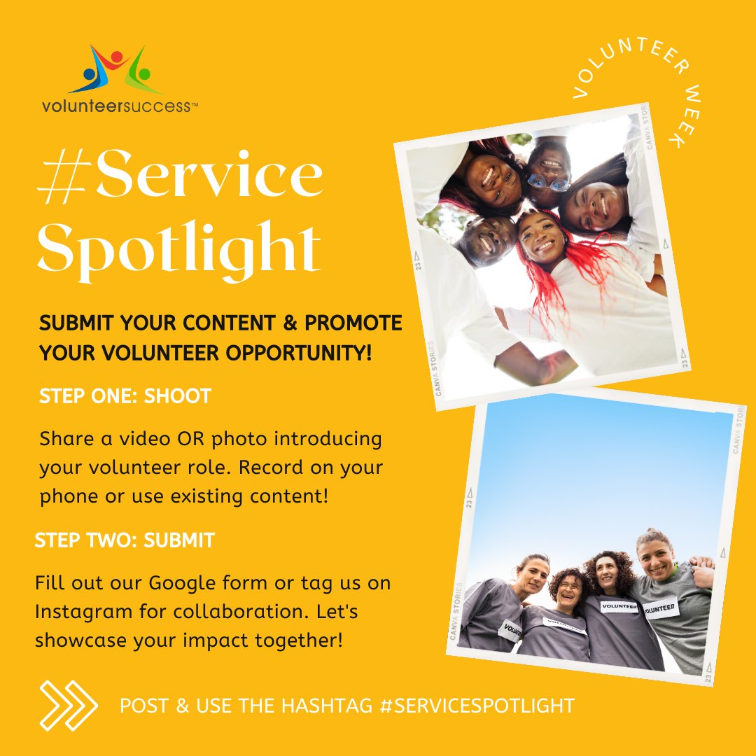 Shine a spotlight on your organization's impact! docs.google.com/forms/d/e/1FAI…

#ServiceSpotlight #VolunteerImpact #MakeADifference #CommunityEngagement