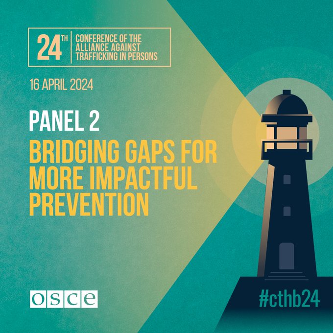 At today’s #CTHB24 panel on more impactful prevention, a survivor leader and other panelists offered great insights on ways to promote evidence-based strategies and wide-ranging safety measures in the digital space. By working together, we can #EndHumanTrafficking. - CD