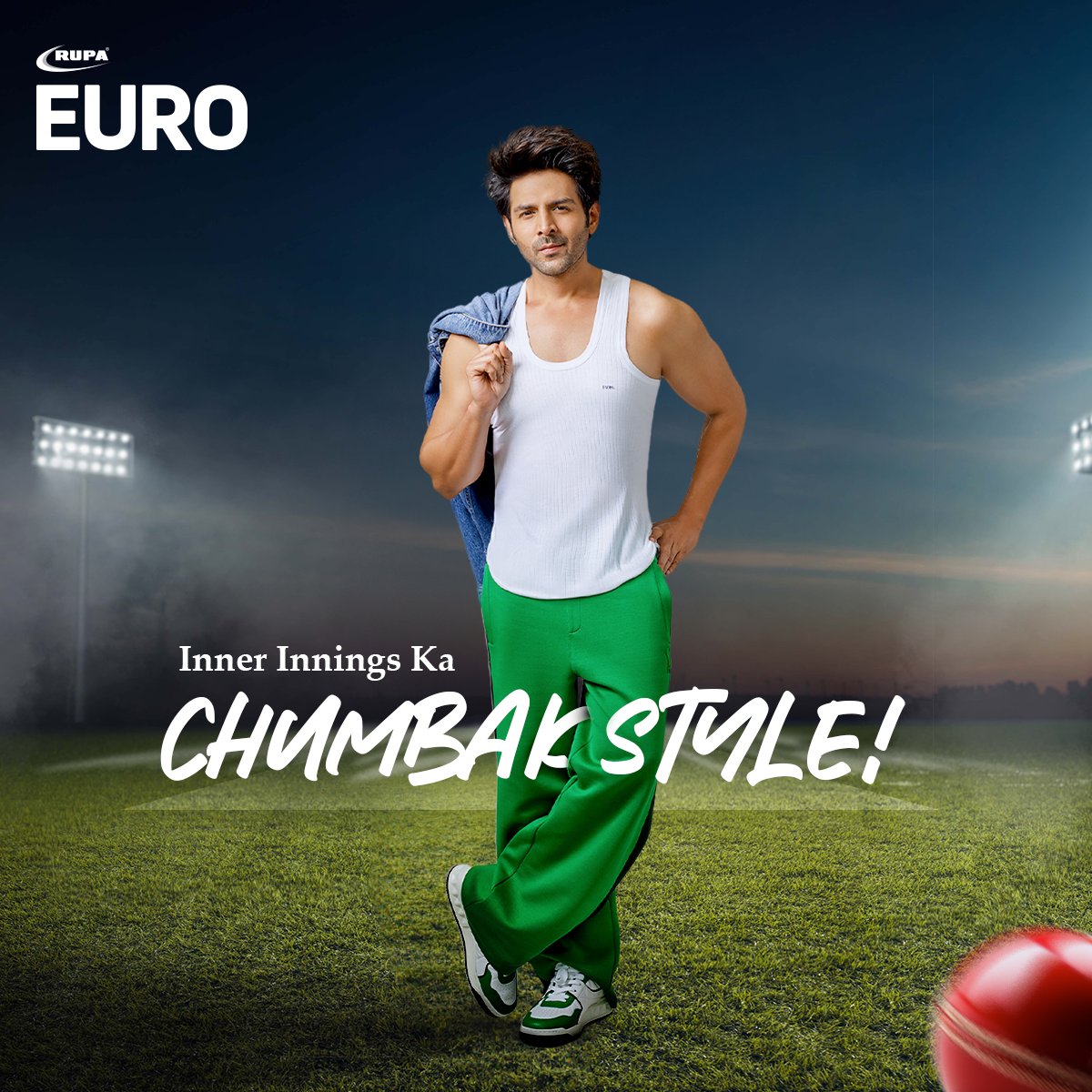 Experience ultimate comfort and support while you cheer for your favorite IPL team!

#Euro #innerwears #fashioninnerwears #styling #KartikAaryan #EuroWithKartik #NewArrivals2024 #ComfortFirst #ComfortInnerWears #ChumbakHaiBhai #IPL2024