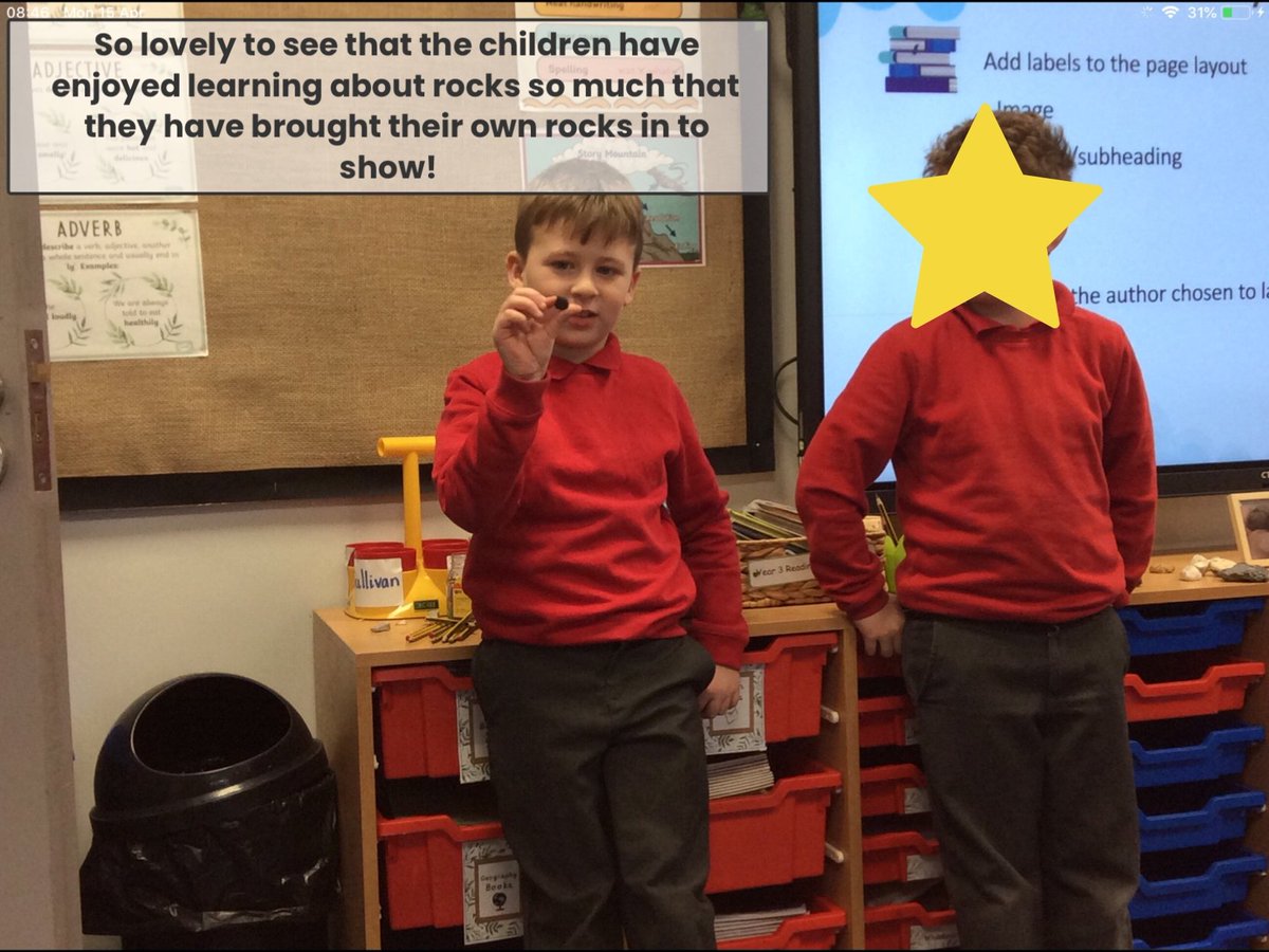 StoneferryPS's tweet photo. Year 3 have loved learning about Rocks in Science and Reading so much that they have been bringing in their own to show! #spsyear3 #spsscience #spsreading https://t.co/GlTAQ4HyUF