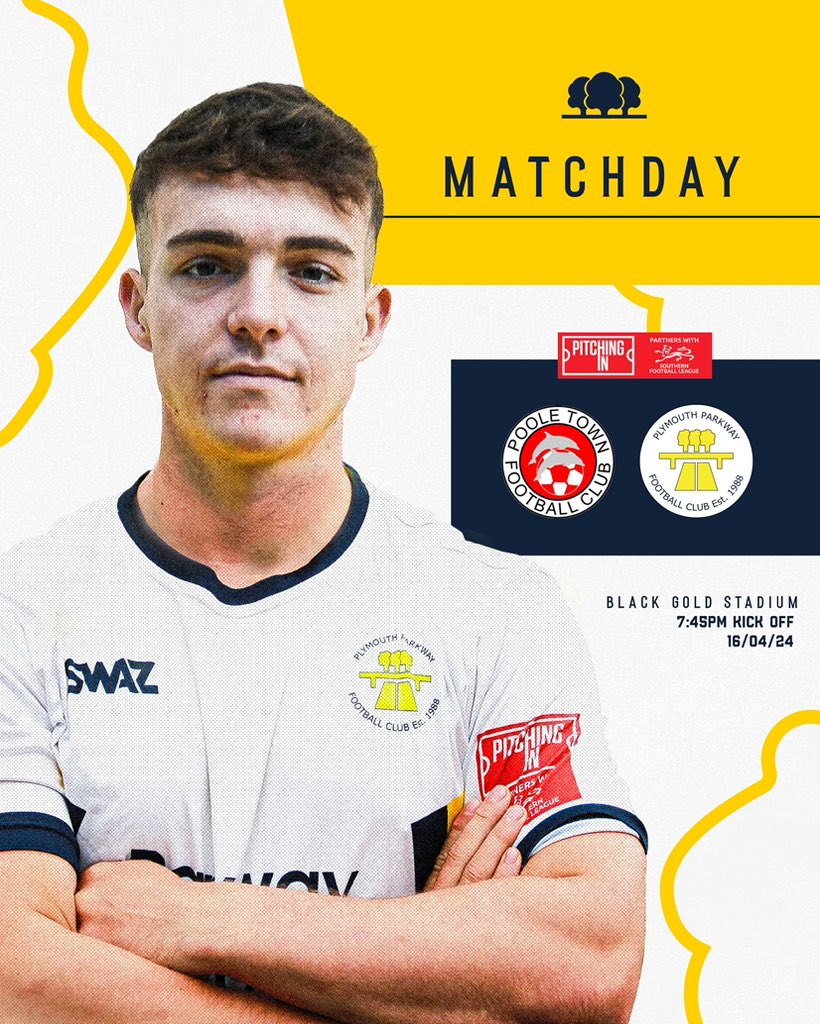 PlymouthPFC's tweet photo. Southern League | 📈 Match Day 37

📍 BlackGold Stadium

🆚 @PooleTownFC 🐬

⏰ 19:45
 
#POLPAR

#ppfc

@swsportsnews https://t.co/P1T8vkIASl