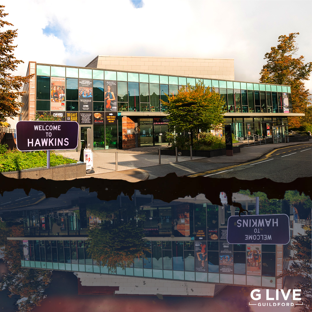 GLiveGuildford's tweet photo. Step into the upside-down with Stranger Sings at G Live on Sat 27 Apr 2024! Join in on the 80s nostalgia, dancing demogorgons, and justice for Barb. Don't miss out on this award-winning parody musical! #StrangerSings #UpsideDown🎶🕺👽 https://t.co/2zJb5FPnNO