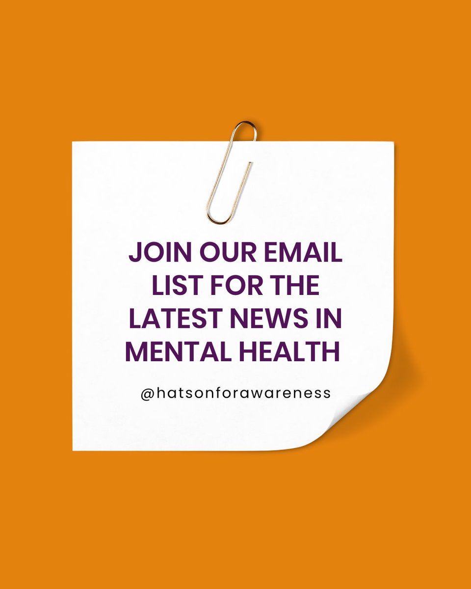It's important to be informed. Sign up for our newsletter and stay updated on all the latest mental health news. Join our list at hatsonforawareness.com #talkhatson #mentalhealthnews #mentalhealthawareness