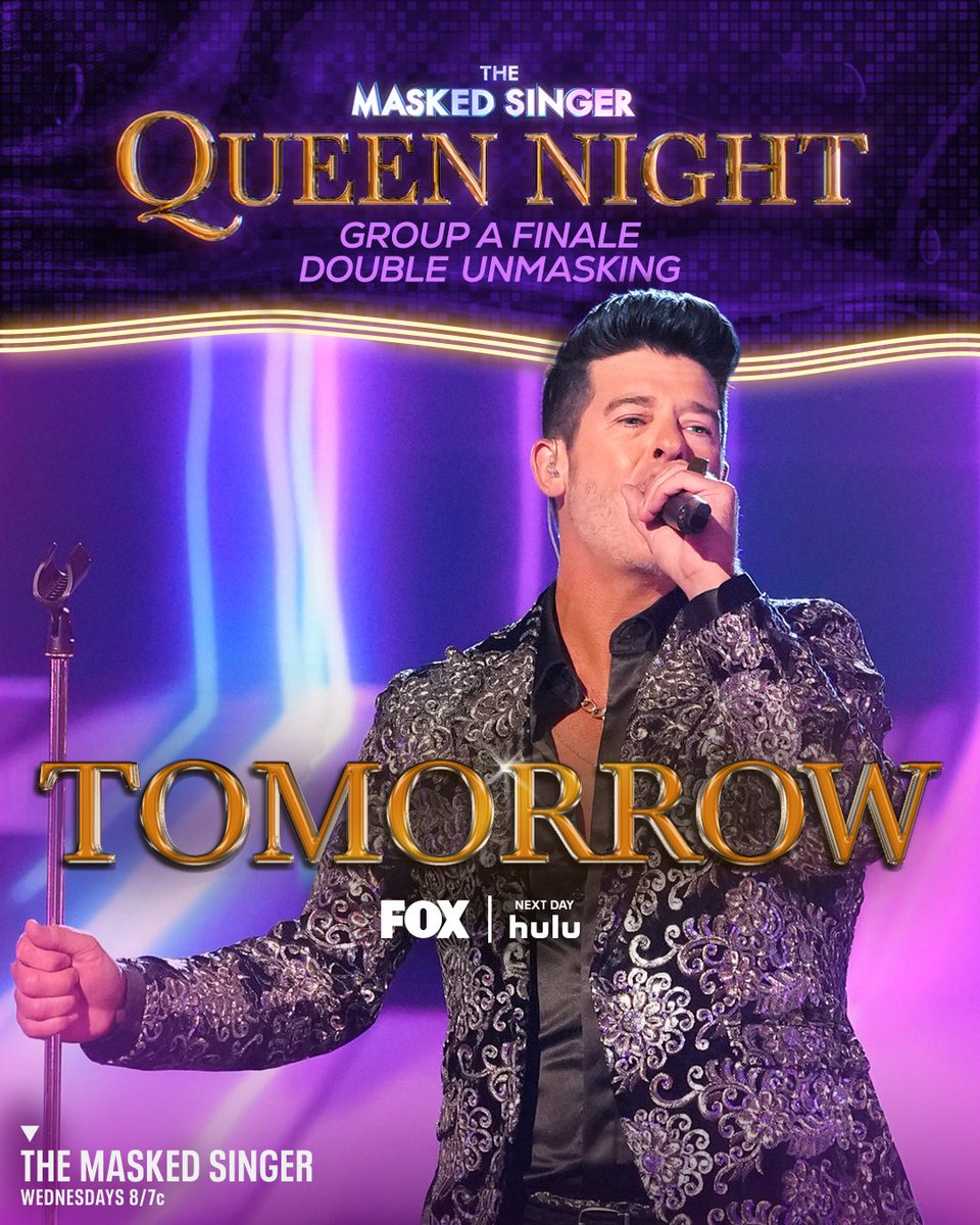 A new episode of #TheMaskedSinger? I want it all! Don't miss Queen Night TOMORROW on @FOXTV and stream next day on @hulu!