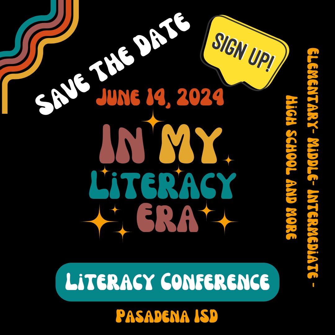pisdesela's tweet photo. Did you know we are having a Summer Literacy Conference in June 14th ? Don't miss it!
Sign up now in Eduphoria Now using this link: https://t.co/w9YUIWF6Mc https://t.co/kPwcdAePK8