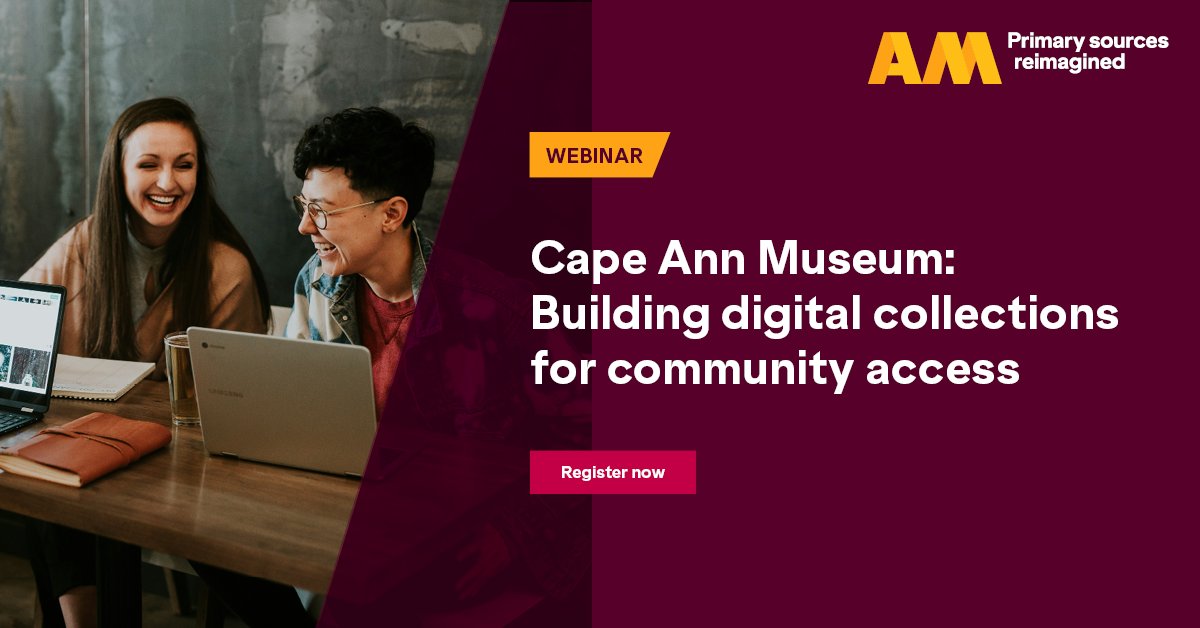 Join our webinar on 25 April to discover how the @CapeAnnMuseum has used AM Quartex to transform its collections and foster community growth. AM's Jessica Kowalski will be in conversation with the Cape Ann Museum's Trenton Carls and Catherine Miller: okt.to/0qgCE3