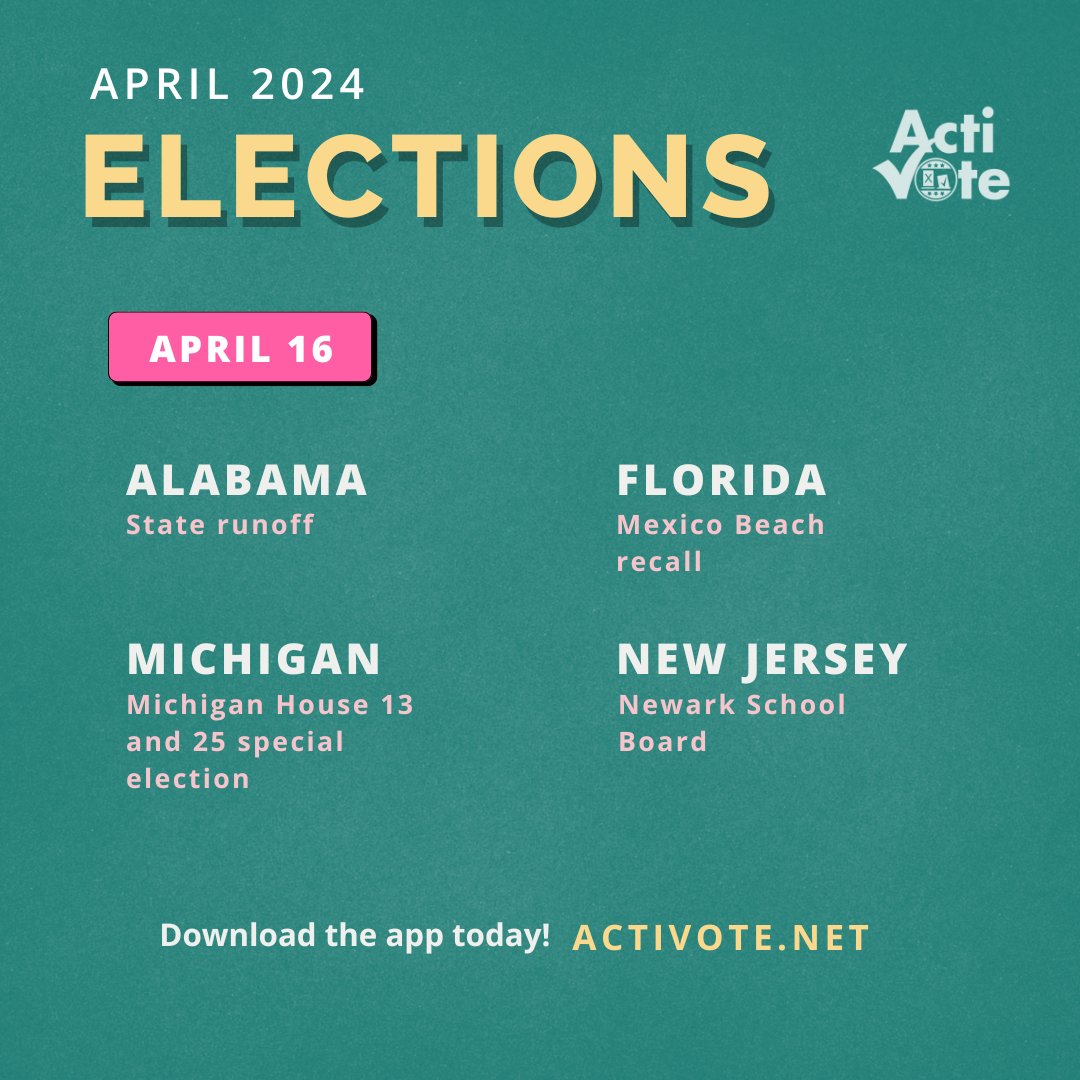 Another day, another opportunity to make a difference! 👏🏾 Do any of these elections apply to you? Make sure to share this post so we get as many people to the polls as possible! 🗳️ #Activote #Election #2024Election #VOTE