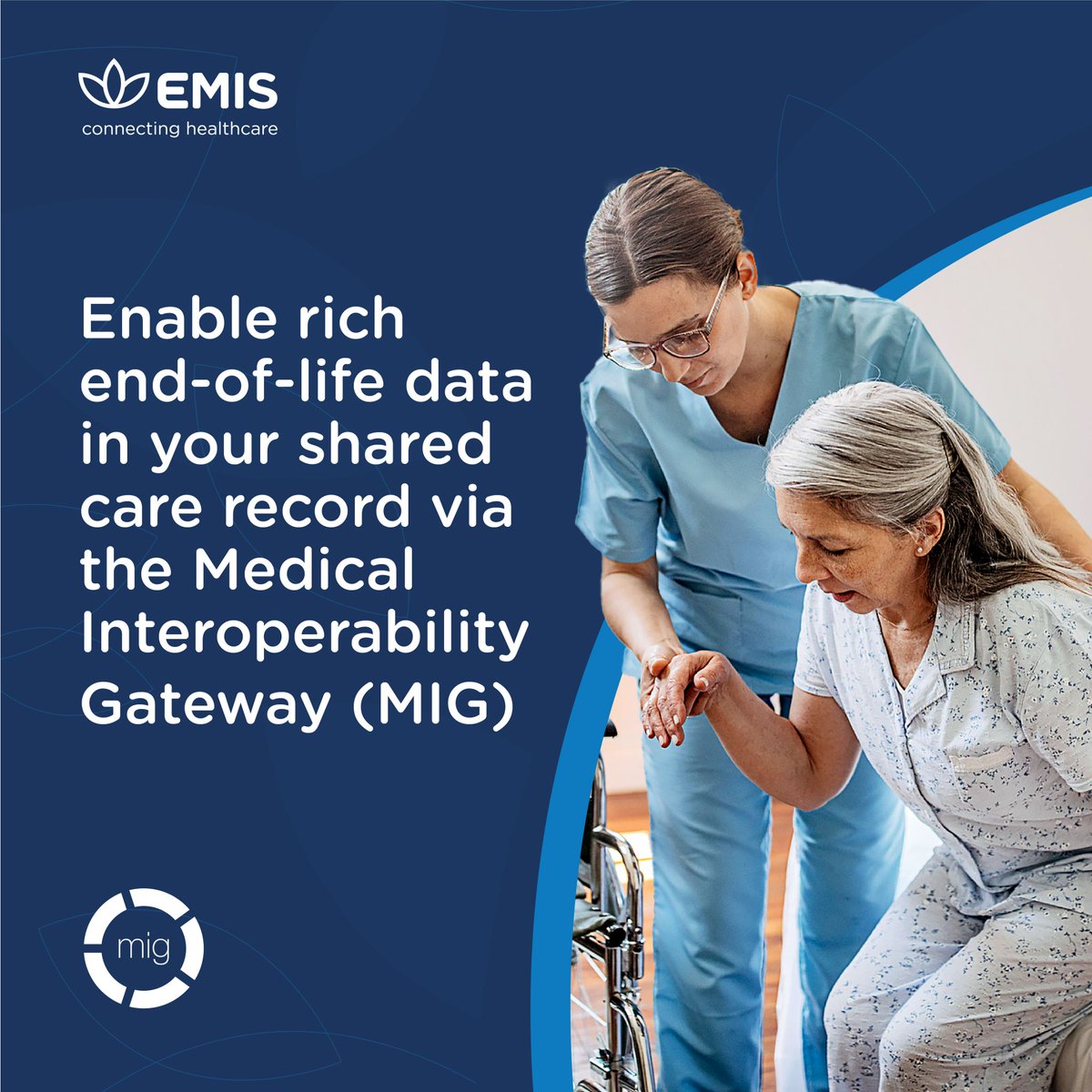 Deliver end-of-life care in line with patient's wishes. Access real-time end-of-life data with our End-of-life Datasets available via the Medical Interoperability Gateway (MIG). Find our more on our website: okt.to/n0AMB7