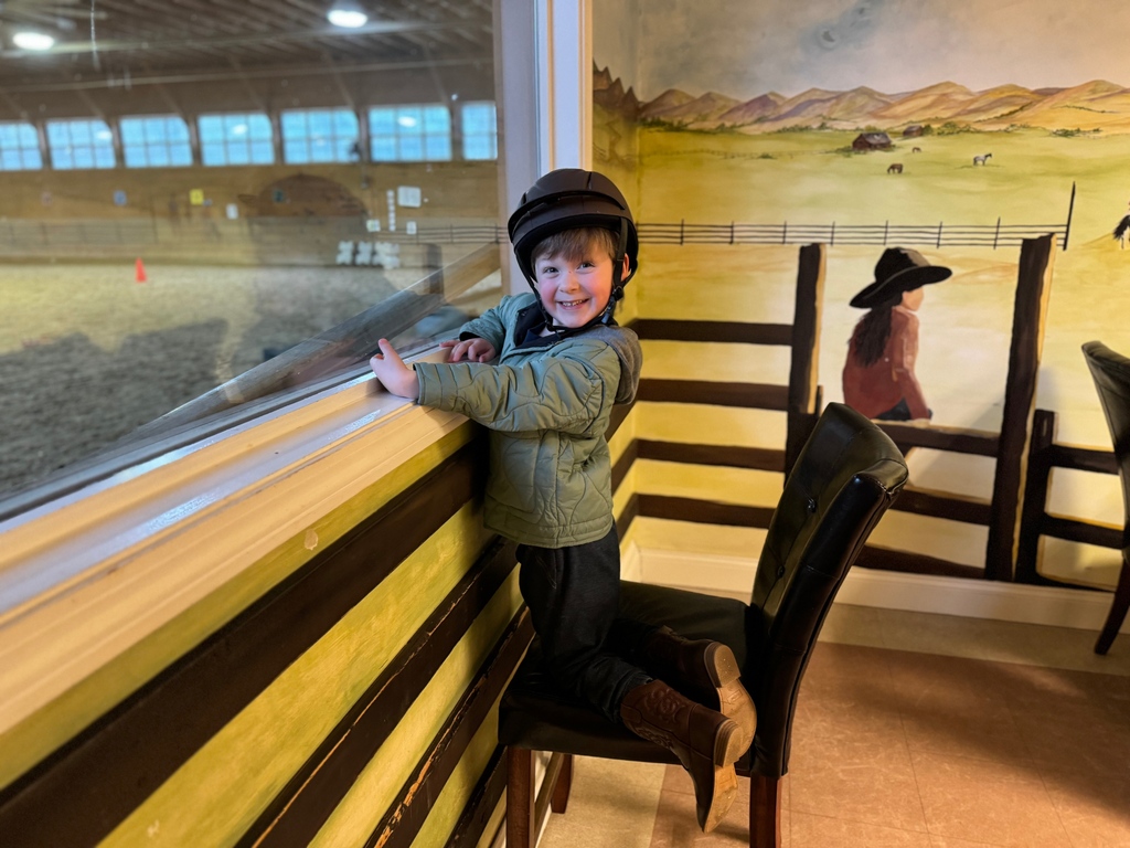 Hmmm...is someone excited for his lesson to start? 🥰

#happinessisriding #lovetoride #studentrider