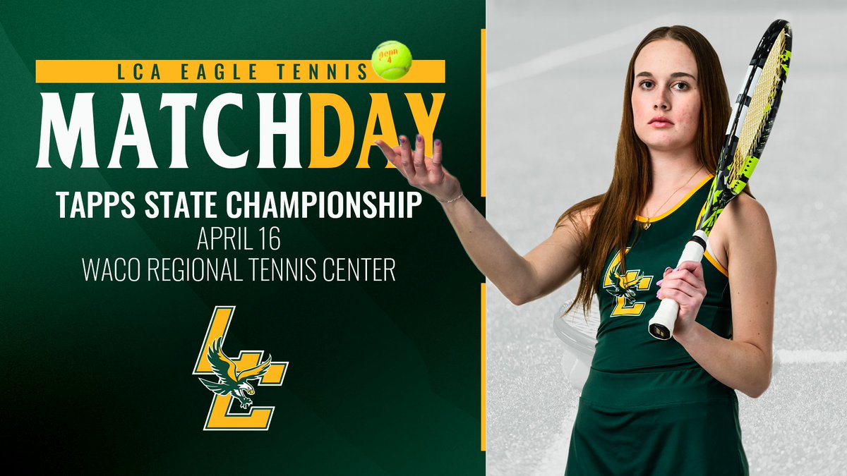 MATCH DAY 🦅🎾 🆚 TAPPS State Championship 📍 Waco, TX Abigail Diamond will compete in the girls singles state semi-final!