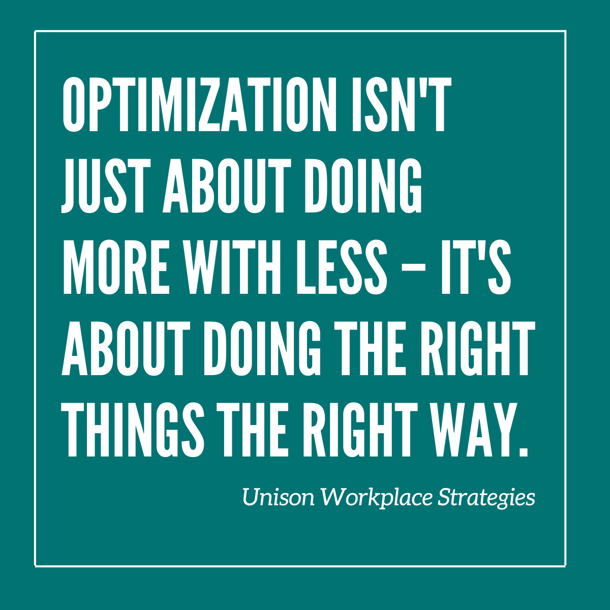 UnisonWorkplace's tweet image. Optimisation isn&apos;t just about doing more with less, It&apos;s about doing the right things ,the right way . #OptimisationTips #EfficiencyMatters #StrategicThinking #SmartWork #BusinessSuccess #GoalSetting #WorkflowOptimization #EffectiveProcesses