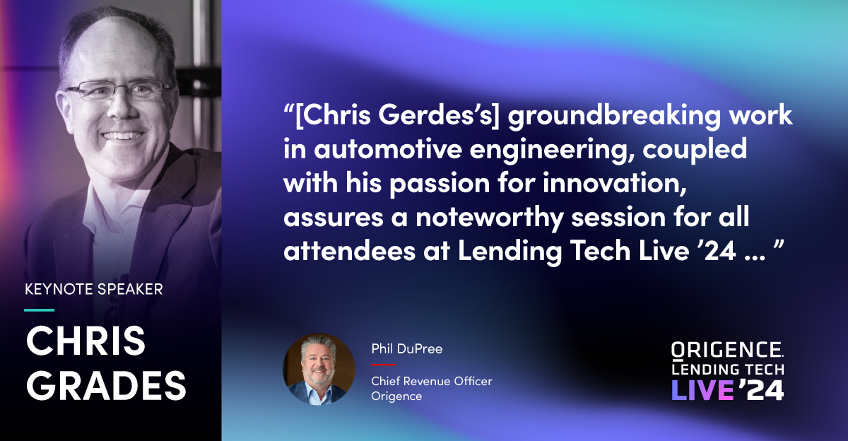 origencecompany's tweet photo. Explore the science behind automotive advances, the latest technologies and how they work, and what challenges remain with Chris Gerdes during Lending Tech Live ’24. Read the full announcement here: https://t.co/GunZF43vVF
#LendingTechLive https://t.co/kd9hp26dgS