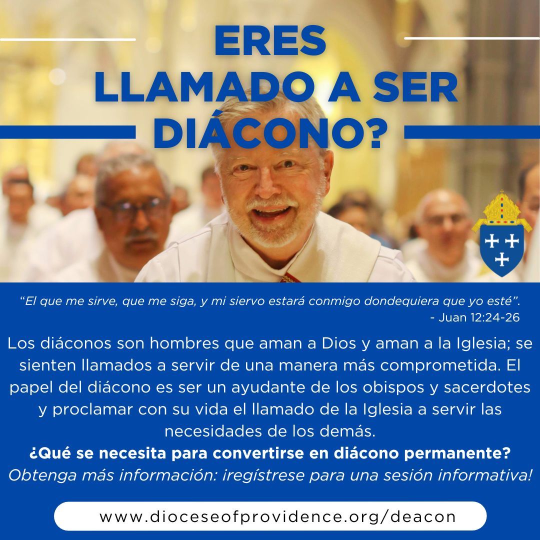 Deacons, devoted to God and the Church, serve with dedication. They aid bishops and priests and embody the Church's call to serve others. Learn more about becoming a Permanent Deacon: provd.io/3PWeFMw