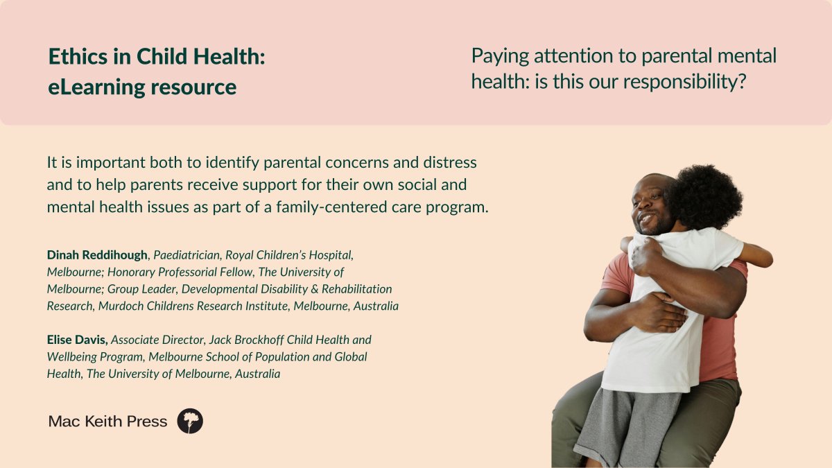 In ‘Paying attention to parental #mentalhealth: is this our #responsibility?’, you will learn about the central role that family members, particularly parents, play in determining the care received for their #child. Sign up to #Ethics in Child #Health: buff.ly/3xDl1Km