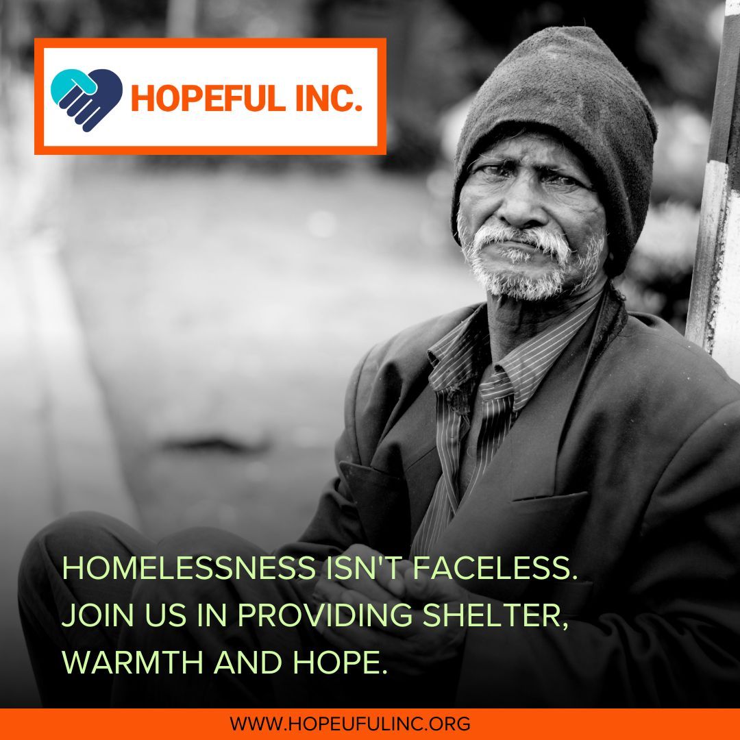 🏠 Let's extend a helping hand to those in need. Join our Homeless and Unsheltered Program and be part of the solution to provide support and shelter for those who need it most. #HomelessSupport #HopefulInc #CommunityCare 🤝 hopefulinc.org 🤝