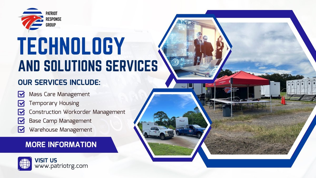 🚀 Discover Cutting-Edge Emergency Solutions with Patriot Response Group! 🚀

From Mass Care to Temporary Housing, we offer innovative tech-driven services for seamless emergency management. Visit our website today to learn more!

#PatriotResponse #EmergencyTech #PatriotPivots